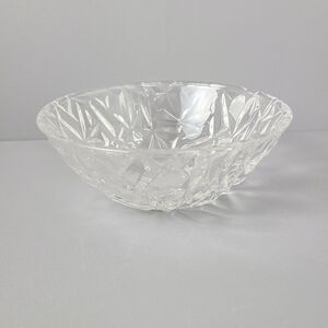 Tiffany & Co. Rock Cut Round Crystal Vintage Candy Dish Bowl